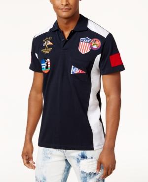 Reason Men's Colorblocked Patch Polo
