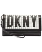 Dkny Tilly Tile Logo Wristlet, Created For Macy's