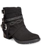 Dolce By Mojo Moxy Booyah Studded Cowboy Booties Women's Shoes