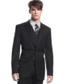 Bar Iii Jacket Black Solid Slim Fit
