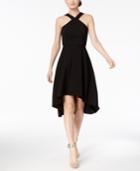 Calvin Klein Halter Fit & Flare Dress