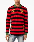 Reason Men's Bee Embroidered Rugby Stripe Polo
