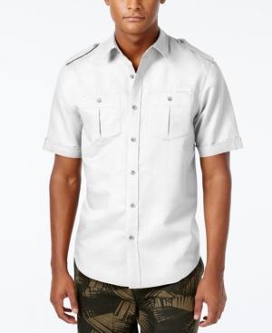 Sean John Men's Solid Short-sleeve Shirt