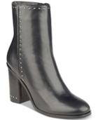 Marc Fisher Piazza Studded Block-heel Booties Women's Shoes