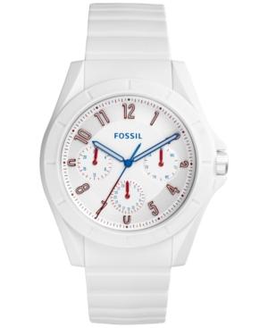 Fossil Men's Poptastic White Silicone Strap Watch 44mm Fs5223