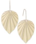 Thalia Sodi Gold-tone Palm Leaf Drop Earrings, Created For Macy's