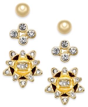Charter Club Gold-tone 3-pc. Bow Stud Earring
