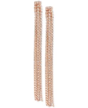 M. Haskell For Inc International Concepts Rhinestone Linear Tassel Earrings, Only At Macy's