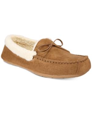 Club Room Men's Bomber Moccasin Slippers, Created For Macy's