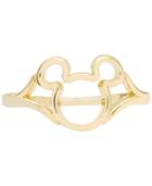 Disney Children's Mickey Mouse Silhouette Ring In 14k Gold