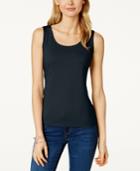 Charter Club Sleeveless Solid Layering Tank, Only At Macy's