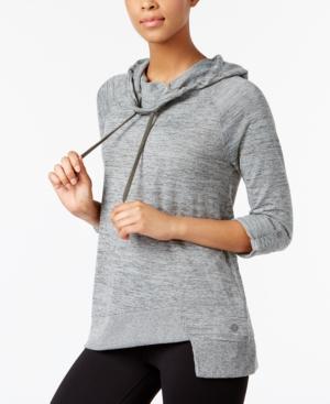 Calvin Klein Performance Cowl-neck Asymmetrical Hem Top