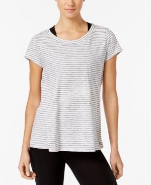Calvin Klein Performance Cotton Striped V-back Top
