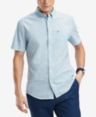 Tommy Hilfiger Men's Hansen Custom-fit Geo-print Pocket Shirt, Created For Macy's