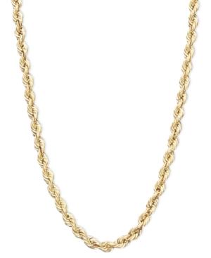 20 Rope Chain Necklace In 14k Gold