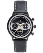 Lucky Brand Men's Chronograph Fairfax Racing Black Leather Strap Watch 40mm