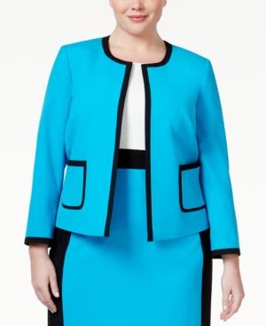 Nine West Plus Size Open-front Jacket