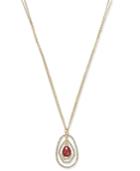 Inc International Concepts Gold-tone Long Orbital Bead Pendant Necklace, Only At Macy's