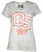 Royce Apparel Inc Women's Short-sleeve Oregon State Beavers V-neck T-shirt