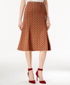 Ny Collection Printed A-line Skirt