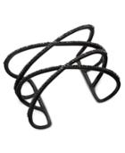 Inc International Concepts Jet-tone Pave Crisscross Bracelet, Only At Macy's