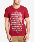 William Rast Men's Text Print T-shirt