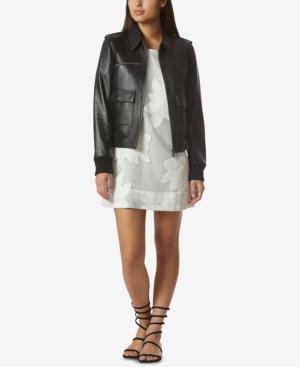 Avec Les Filles Embroidered Mesh Tunic Dress