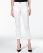 Inc International Concepts Petite Cropped White Wash Jeans