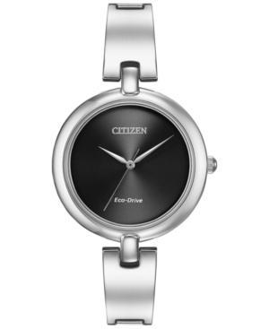 Citizen Women's Silhouette Eco-drive Stainless Steel Bangle Bracelet Watch 34mm Em0220-88e