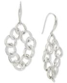 Robert Lee Morris Soho Silver-tone Chain Link Drop Earrings