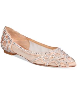 Badgley Mischka Gigi Pointed-toe Evening Flats Women's Shoes