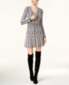Inc International Concepts Zip-front Sweater Dress, Created For Macy's