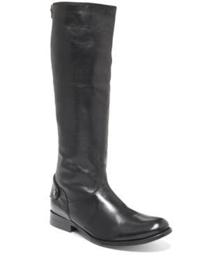 Frye Women's Melissa Button Back Zip Wide Calf Boots Women's Shoes