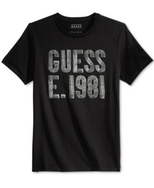 Guess Men's Brushed Graphic-print Logo T-shirt