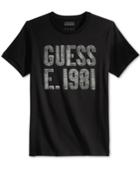 Guess Men's Brushed Graphic-print Logo T-shirt