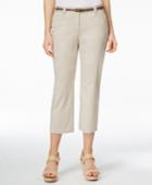 Jm Collection Belted Capri Pants, Only At Macy's