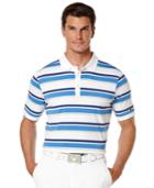 Callaway Men's Golf Performance Multi-colored Roadmap-striped Short-sleeve Polo Shirt