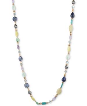 Lonna & Lilly Gold-tone Multi-bead Long Length Necklace