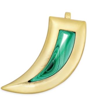 Stephanie Kantis 24k Gold-plated Green Stone Pendant