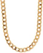 22 Curb Link Chain Necklace In 10k Gold