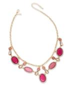 Inc International Concepts Gold-tone Pink Stone Statement Necklace, Only At Macy's