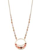 Nine West Gold-tone Multi-stone Pendant Necklace