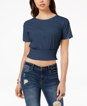 American Rag Juniors' Smocked Crop Top, Created For Macy's