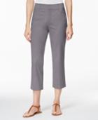Jm Collection Petite Cropped Twill Pants, Only At Macy's