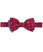 Brooks Brothers Men's Medallion And Dot Reversible To-tie Bow Tie
