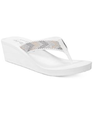 Callisto Jester Thong Platform Wedge Sandals, Created For Macy's Women's Shoes