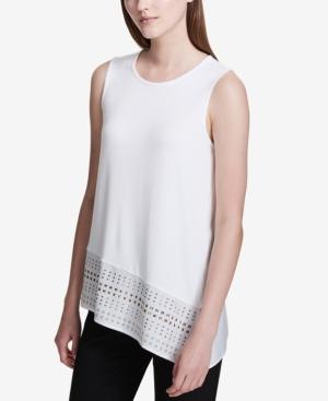 Calvin Klein Embellished Asymmetrical Top