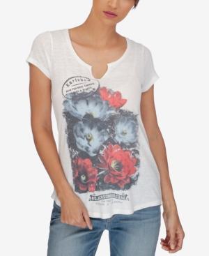 Lucky Brand Floral-print Graphic T-shirt