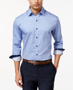 Tasso Elba Men's Jagger Dot Long-sleeve Shirt, Classic Fit