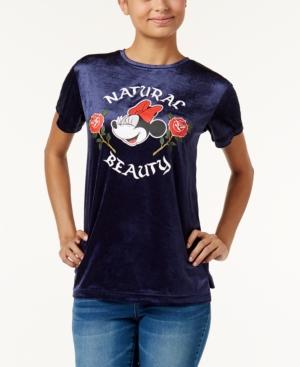Disney Juniors' Minnie Mouse Velvet Graphic T-shirt